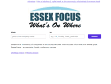 Tablet Screenshot of essex-focus.co.uk